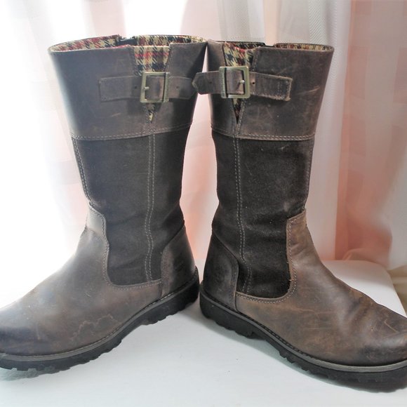 Timberland Mixed Media Distressed Calf Boots US Women 6.5, US Men 5 - Picture 1 of 11